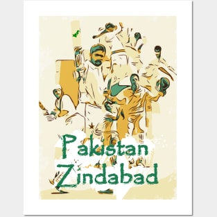 Pakistan Cricket Pakistan Zindabad T20 Posters and Art